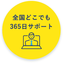 全国どこでも365日サポート